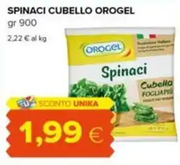Tigre Spinaci Cubello Orogel offerta