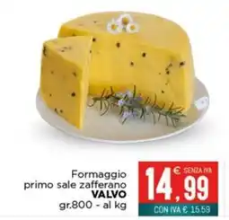 Altasfera Formaggio primo sale zafferano Valvo offerta