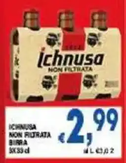 DEM Ichnusa birra non filtrata offerta