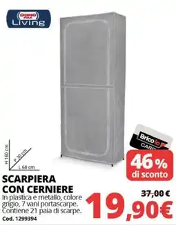 Brico Io Scarpiera con cerniere Domo Pak Living offerta
