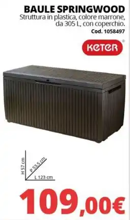 Brico Io Baule Springwood Keter offerta