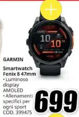 MediaWorld Garmin Smartwatch Fenix 8 47mm offerta