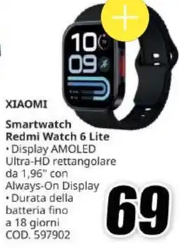 MediaWorld Xiaomi Redmi Watch 6 Lite offerta