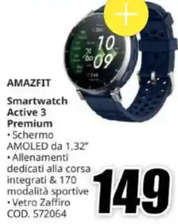 MediaWorld Amazfit Smartwatch Active 3 Premium offerta