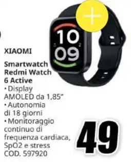 MediaWorld Xiaomi Smartwatch Redmi Watch 6 Active offerta