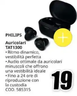 MediaWorld Philips Auricolari TAT1300 offerta