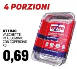 Emporio Amato Ottimo vaschette in alluminio con coperchio offerta