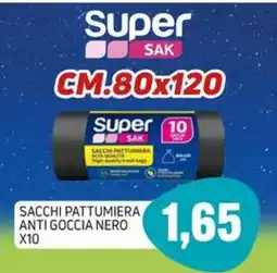Emporio Amato Super SAK sacchi pattumiera anti goccia nero offerta
