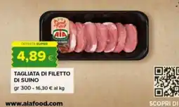Tigre Tagliata di filetto di suino offerta