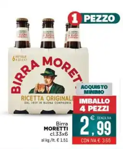 Altasfera Birra Moretti offerta