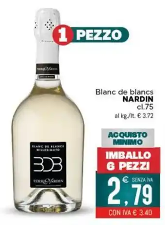 Altasfera Blanc de blancs NARDIN offerta