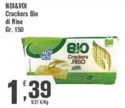 Conté Supermercati Noi&Voi Crackers Bio di Riso offerta