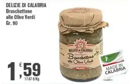 Conté Supermercati Delizie di Calabria Bruschettone alle Olive Verdi offerta