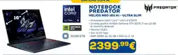 Euronics Notebook Predator Helios Neo 16S AI - Ultra Slim offerta