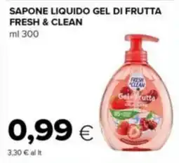 Tigre Sapone liquido gel di frutta fresh & clean offerta