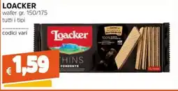 Stop&Shop Loacker Thins Fondente offerta