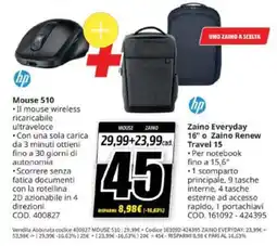 MediaWorld Mouse 510 hp offerta