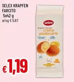 Famila Superstore Selex krapfen farcito crema pasticcera offerta