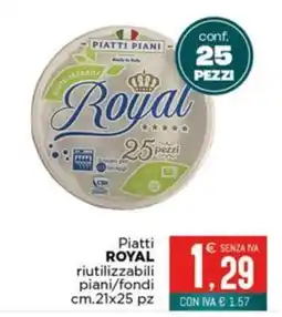 Altasfera Piatti Royal riutilizzabili piani/fondi offerta