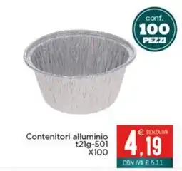 Altasfera Contenitori alluminio t21g-501 offerta