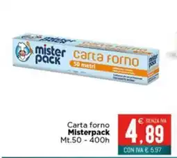 Altasfera Carta forno Misterpack offerta