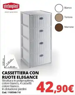 Brico Io Cassettiera con ruote elegance offerta