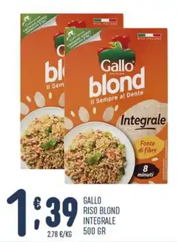 Gruppo Pascar Gallo riso blond integrale offerta