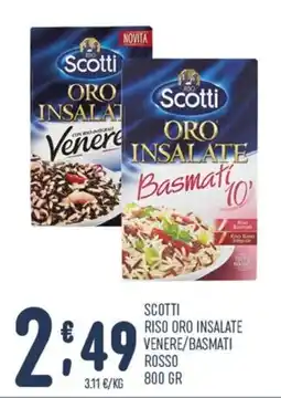 Gruppo Pascar Scotti riso oro insalate venere/basmati rosso offerta