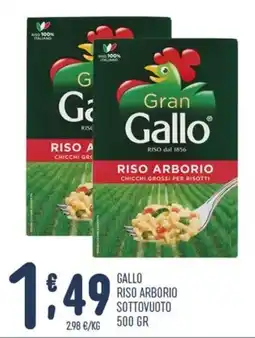 Gruppo Pascar Gallo riso arborio offerta