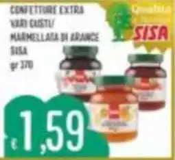 Mercadò Confettura extra vari gusti marmellata di arance Sisa offerta