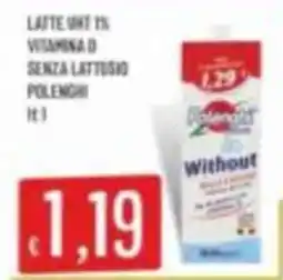 Mercadò Latte UHT 1% senza lattosio Polenghi offerta