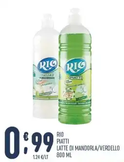 Gruppo Pascar Rio piatti latte di mandorla/verdello offerta