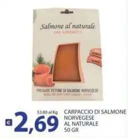 Re Mercato Lucrezia Carpaccio di salmone norvegese al naturale offerta