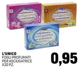 Emporio Amato L'unico fogli profumati per asciugatrice offerta