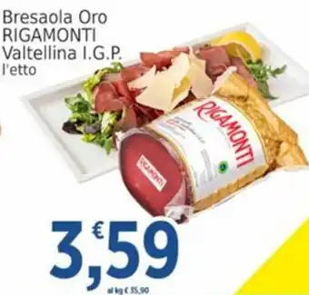 Market Ingross Bresaola Oro Rigamonti offerta