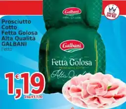 Market Ingross Fetta Golosa Prosciutto Cotto Galbani offerta