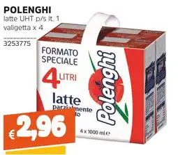 Stop&Shop Polenghi latte UHT parzialmente to offerta