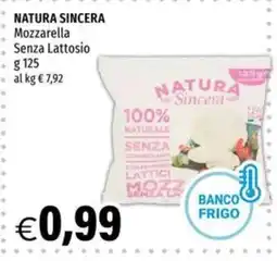 Hurrà Mozzarella Senza Lattosio Natura Sincera offerta