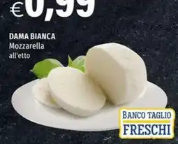 Hurrà Dama Bianca Mozzarella offerta