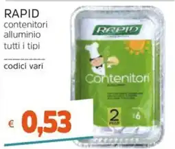 Stop&Shop Contenitori alluminio Rapid offerta