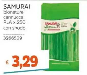 Stop&Shop Samurai cannucce PLA offerta
