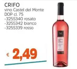 Stop&Shop Crifo vino Castel del Monte offerta