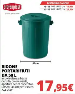 Brico Io Stefanplast bidone portarifiuti offerta