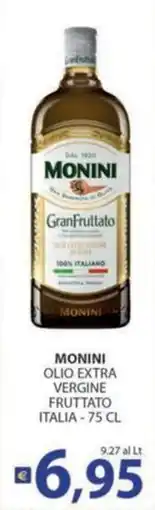 Re Mercato Lucrezia Monini olio extra vergine fruttato offerta