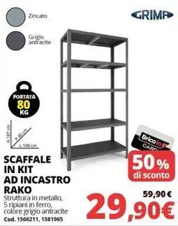 Brico Io Scaffale in kit ad incastro Rako offerta