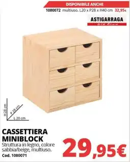 Brico Io Cassetiera Miniblock Astigarraga offerta