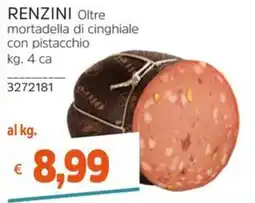Stop&Shop Renzini mortadella di cinghiale con pistacchio offerta