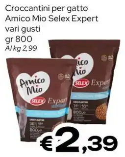MAX Supermercati Crocchettini per gatto Amico Mio Selex Expert offerta