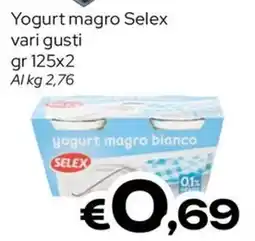 MAX Supermercati Yogurt magro Selex offerta