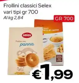 MAX Supermercati Frollini classici Selex offerta